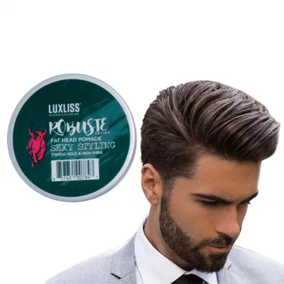 Productos para el peinado del cabello para hombres, cera para el cabello que se mantiene fuerte durante 48 horas y se lava fácilmente con pomada en gel